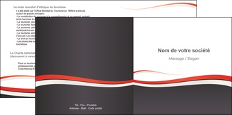 exemple depliant 2 volets  4 pages  texture contexture structure MLIGLU45845