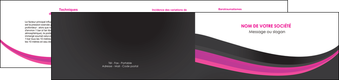 imprimerie depliant 2 volets  4 pages  standard texture structure MFLUOO45899