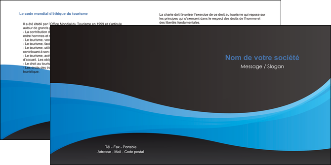 realiser depliant 2 volets  4 pages  texture contexture structure MFLUOO46389