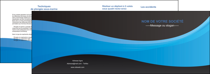 realiser depliant 2 volets  4 pages  texture contexture structure MFLUOO46401