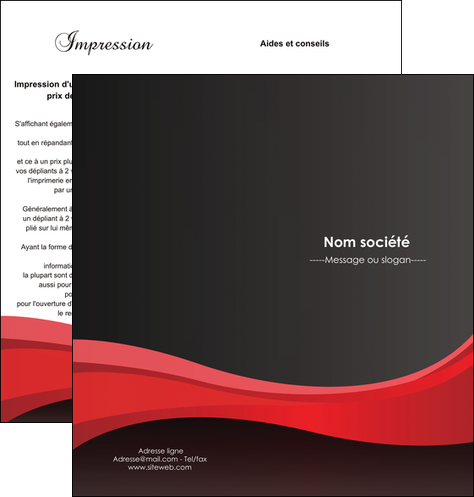 imprimer depliant 2 volets  4 pages  standard texture contexture MFLUOO46515