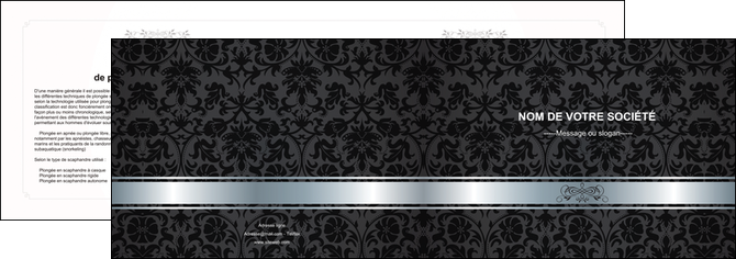 cree depliant 2 volets  4 pages  standard texture abstrait MIDLU46679