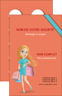 realiser carte de visite vetements et accessoires shopping magasin fille MIDBE46731