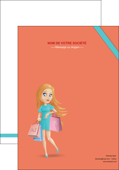 personnaliser modele de affiche vetements et accessoires shopping magasin fille MIDBE46737