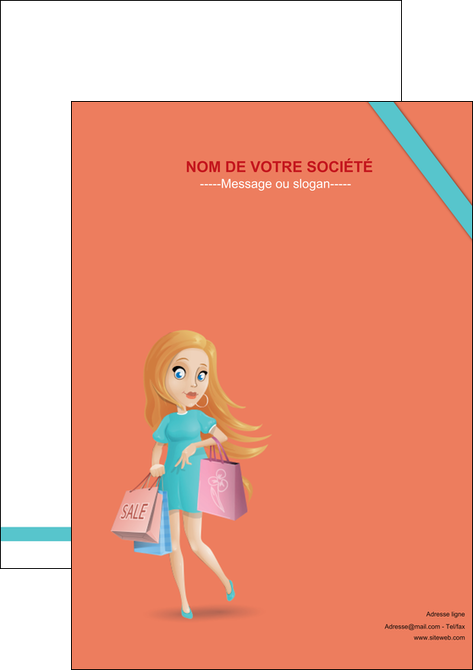 exemple affiche vetements et accessoires shopping magasin fille MIDBE46739