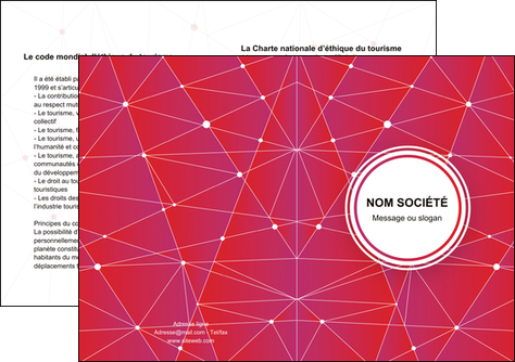 creation graphique en ligne depliant 2 volets  4 pages  standard abstrait fond MLIGLU46765