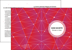 creation graphique en ligne depliant 2 volets  4 pages  standard abstrait fond MIF46765
