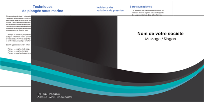 modele en ligne depliant 2 volets  4 pages  standard texture contexture MFLUOO47033