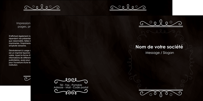 creer modele en ligne depliant 2 volets  4 pages  texture contexture structure MFLUOO47081