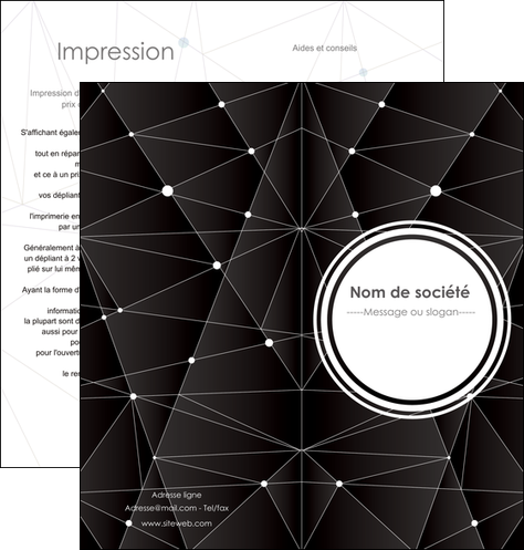 modele en ligne depliant 2 volets  4 pages  standard texture contexture MID47121