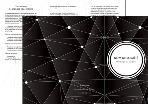 faire depliant 3 volets  6 pages  standard texture contexture MID47163