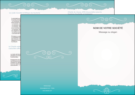 modele depliant 2 volets  4 pages  texture contexture structure MFLUOO47565