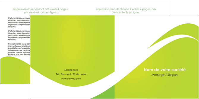 exemple depliant 2 volets  4 pages  texture contexture structure MFLUOO47877
