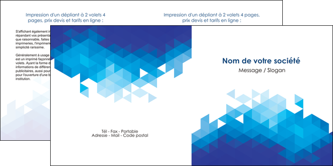 cree depliant 2 volets  4 pages  texture contexture structure MFLUOO48201