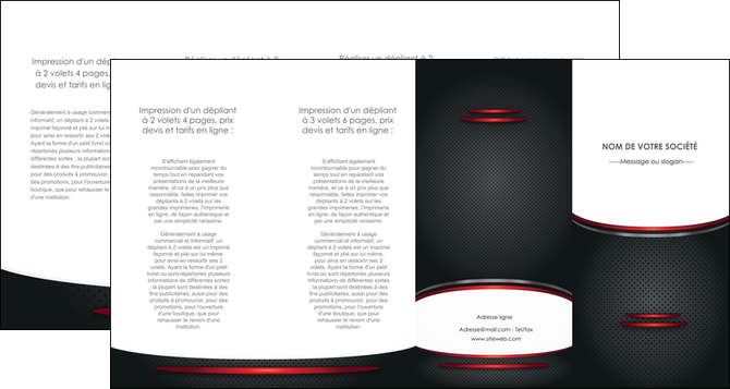 realiser depliant 4 volets  8 pages  texture contexture structure MLIP49393