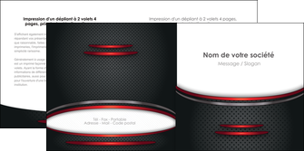 exemple depliant 2 volets  4 pages  texture contexture structure MLIP49407