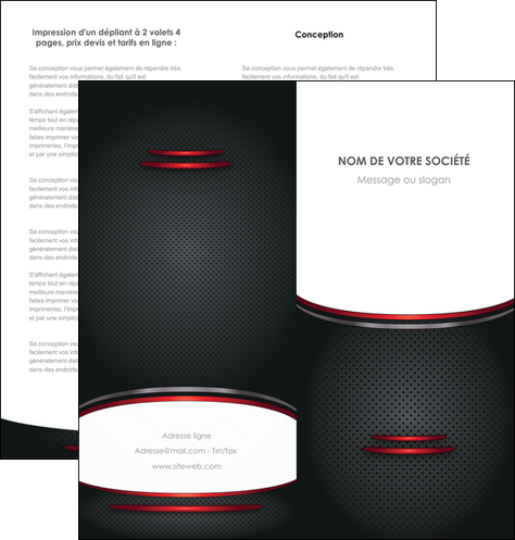creation graphique en ligne depliant 2 volets  4 pages  texture contexture structure MLIP49409