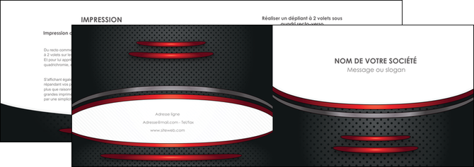 realiser depliant 2 volets  4 pages  texture contexture structure MLIP49421
