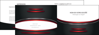 realiser depliant 2 volets  4 pages  texture contexture structure MLIP49421