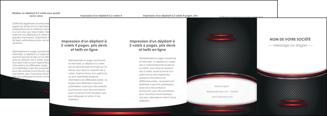 faire depliant 4 volets  8 pages  texture contexture structure MLIP49441