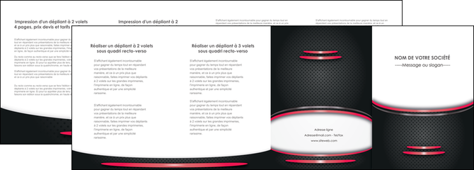creer modele en ligne depliant 4 volets  8 pages  texture contexture structure MIDBE49499