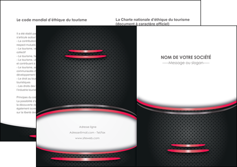 cree depliant 2 volets  4 pages  texture contexture structure MIDBE49503