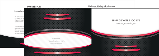 maquette en ligne a personnaliser depliant 2 volets  4 pages  texture contexture structure MFLUOO49525