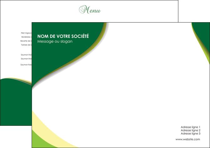 imprimerie set de table metiers de la cuisine menu restaurant menu restaurant MIFCH49709