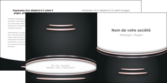 cree depliant 2 volets  4 pages  texture contexture structure MLIGCH49889