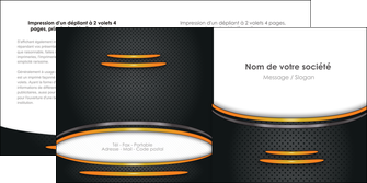 personnaliser modele de depliant 2 volets  4 pages  texture contexture structure MIF49941