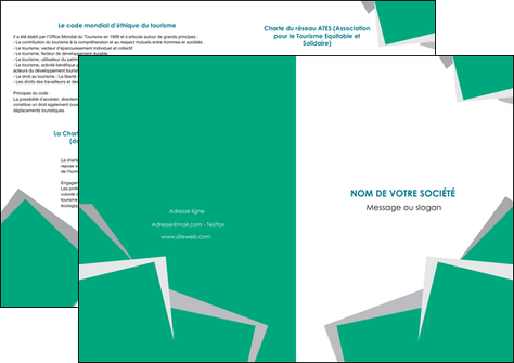 exemple depliant 2 volets  4 pages  texture contexture structure MLGI50203