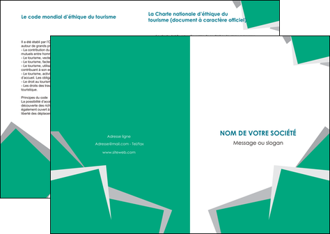 realiser depliant 2 volets  4 pages  texture contexture structure MLGI50237