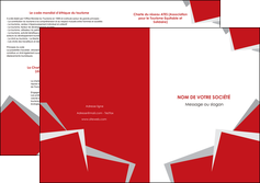 faire modele a imprimer depliant 2 volets  4 pages  texture contexture structure MLIGCH51021