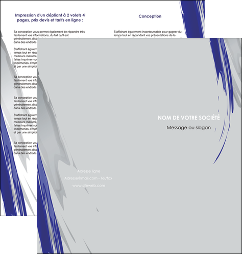 faire modele a imprimer depliant 2 volets  4 pages  texture contexture structure MIF51443