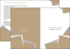 realiser depliant 2 volets  4 pages  texture contexture structure MLIG51541