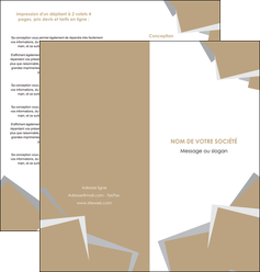 maquette en ligne a personnaliser depliant 2 volets  4 pages  texture contexture structure MLIG51551