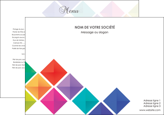 modele en ligne set de table arc en ciel cube colore MFLUOO51697