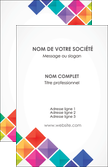 cree carte de visite arc en ciel cube colore MLGI51707
