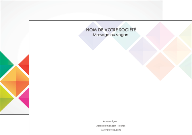 modele en ligne affiche arc en ciel cube colore MFLUOO51719