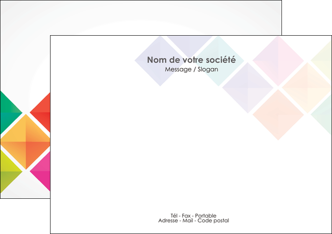 modele en ligne flyers arc en ciel cube colore MFLUOO51721