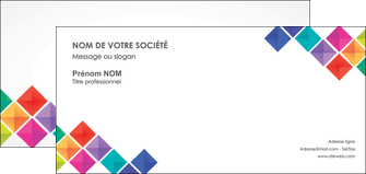 maquette en ligne a personnaliser carte de correspondance arc en ciel cube colore MFLUOO51735
