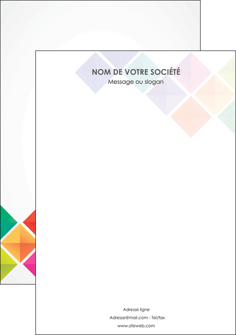 creation graphique en ligne affiche arc en ciel cube colore MFLUOO51739