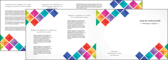 modele depliant 4 volets  8 pages  arc en ciel cube colore MFLUOO51741