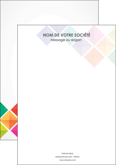 faire flyers arc en ciel cube colore MFLUOO51743