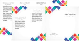 impression depliant 4 volets  8 pages  arc en ciel cube colore MFLUOO51745