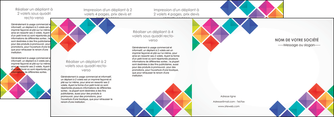 realiser depliant 4 volets  8 pages  arc en ciel cube colore MFLUOO51747