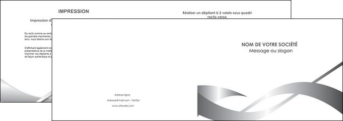 faire depliant 2 volets  4 pages  texture contexture structure MIDBE52221