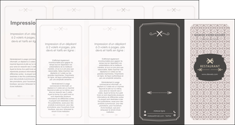 realiser depliant 4 volets  8 pages  bar et cafe et pub restaurant restauration restaurateur MIDLU52661