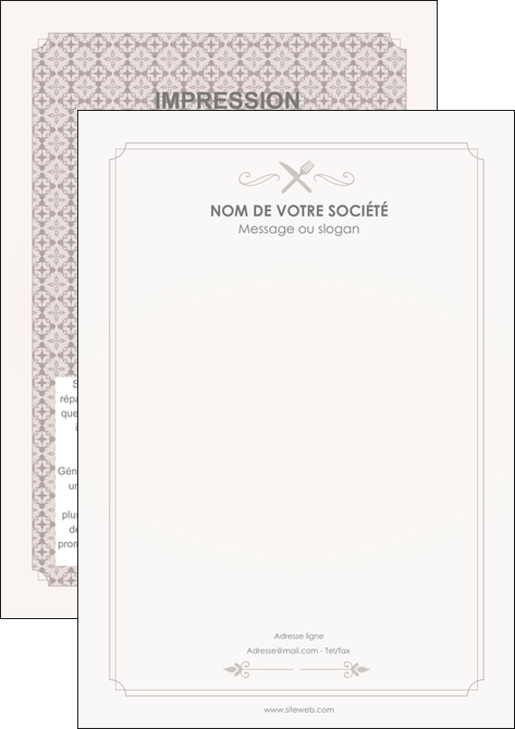 maquette en ligne a personnaliser affiche bar et cafe et pub restaurant restauration restaurateur MIDLU52699