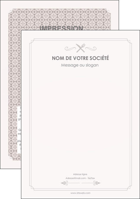 imprimerie flyers bar et cafe et pub restaurant restauration restaurateur MIDLU52707